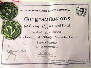 Brockenhurst Pancake Race 2018